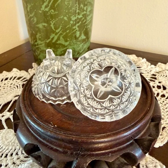 Hofbauer Byrdes Led Crystal Trinket Dish Made in Germany Vintage 70s-80s - Picture 5 of 8